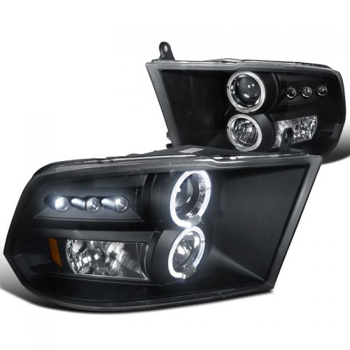 DODGE RAM 1500/2500/3500 2009-2018 BLACK HEADLIGHT