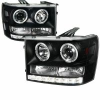 GMC SIERRA 1500/2500/3500 2007-2013 BLACK HEADLIGHT