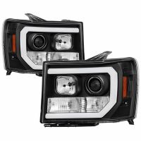 GMC SIERRA 1500/2500/3500 2007-2013 BLACK HEADLIGHT DRL