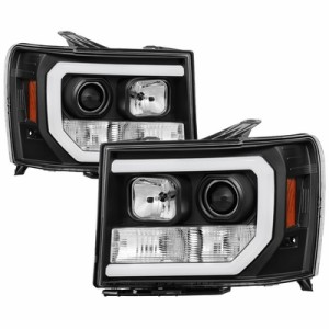 GMC SIERRA 1500/2500/3500 2007-2013 BLACK HEADLIGHT DRL