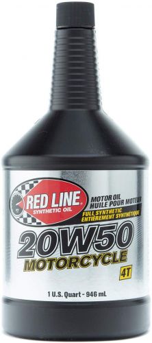 RED LINE SYNTHETIC MOTORCYCLE OIL 20W50