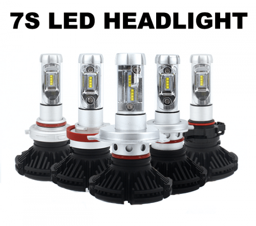 7S LED 12000 LUMENS HEADLIGHT 6000K 72W PAIRE