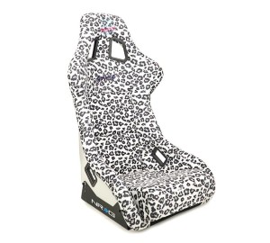 BANC NRG LARGE FIX BUCKET SEAT PRISMA SAVAGE SNOW LEOPARD
