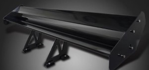 WING SPOILER AJUSTABLE BLACK ALUMINIUM 52